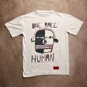 CHNGE One Race Human Face Art Print T-Shirt Oversized Loose Fit Streetwear Punk